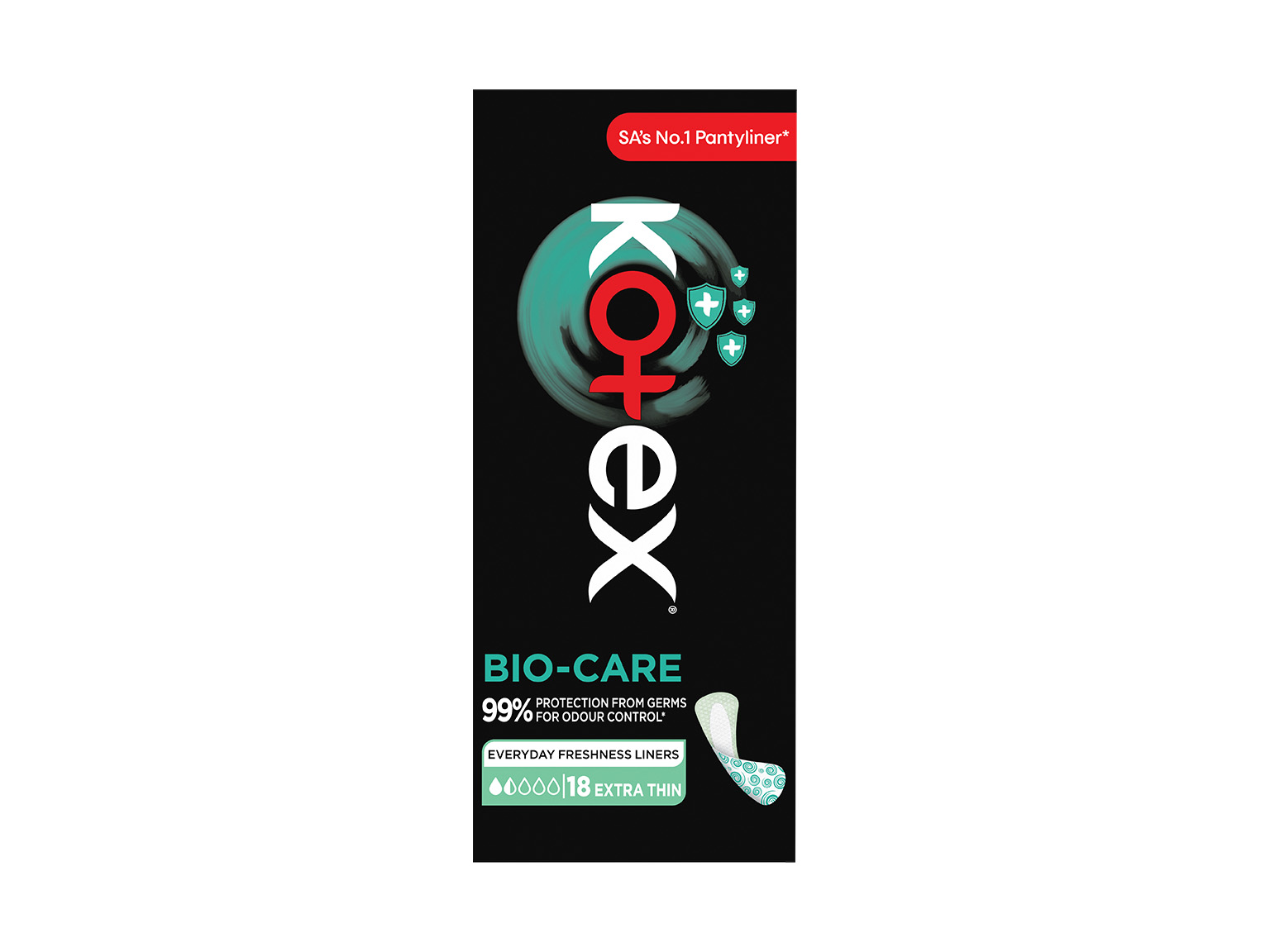 Kotex Bio Care Everyday Freshness Thin Unscented Liners product image